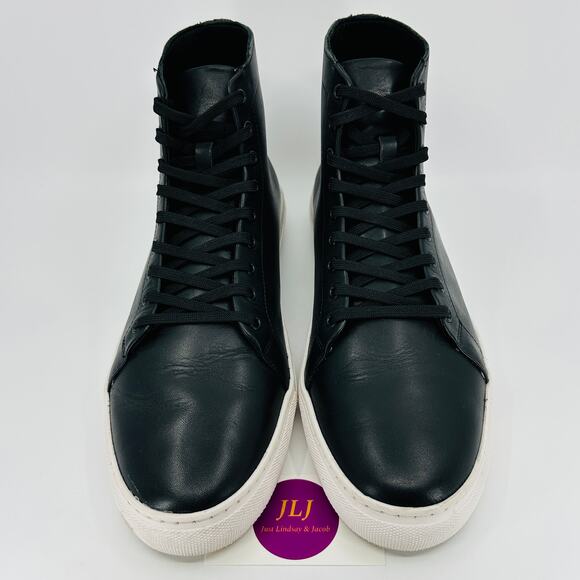 Thursday Boot Co. Men's Premier Black Leather Causal High Top Sneakers Size 12 - Picture 3 of 11